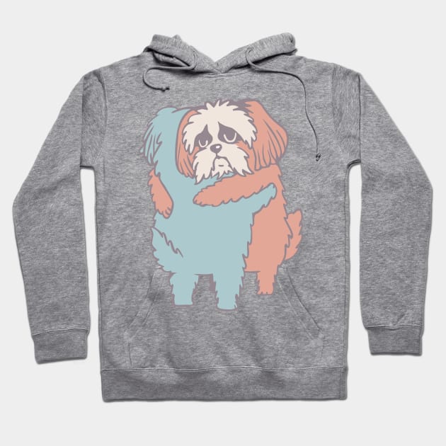 Shih Tzu Hugs Hoodie by huebucket